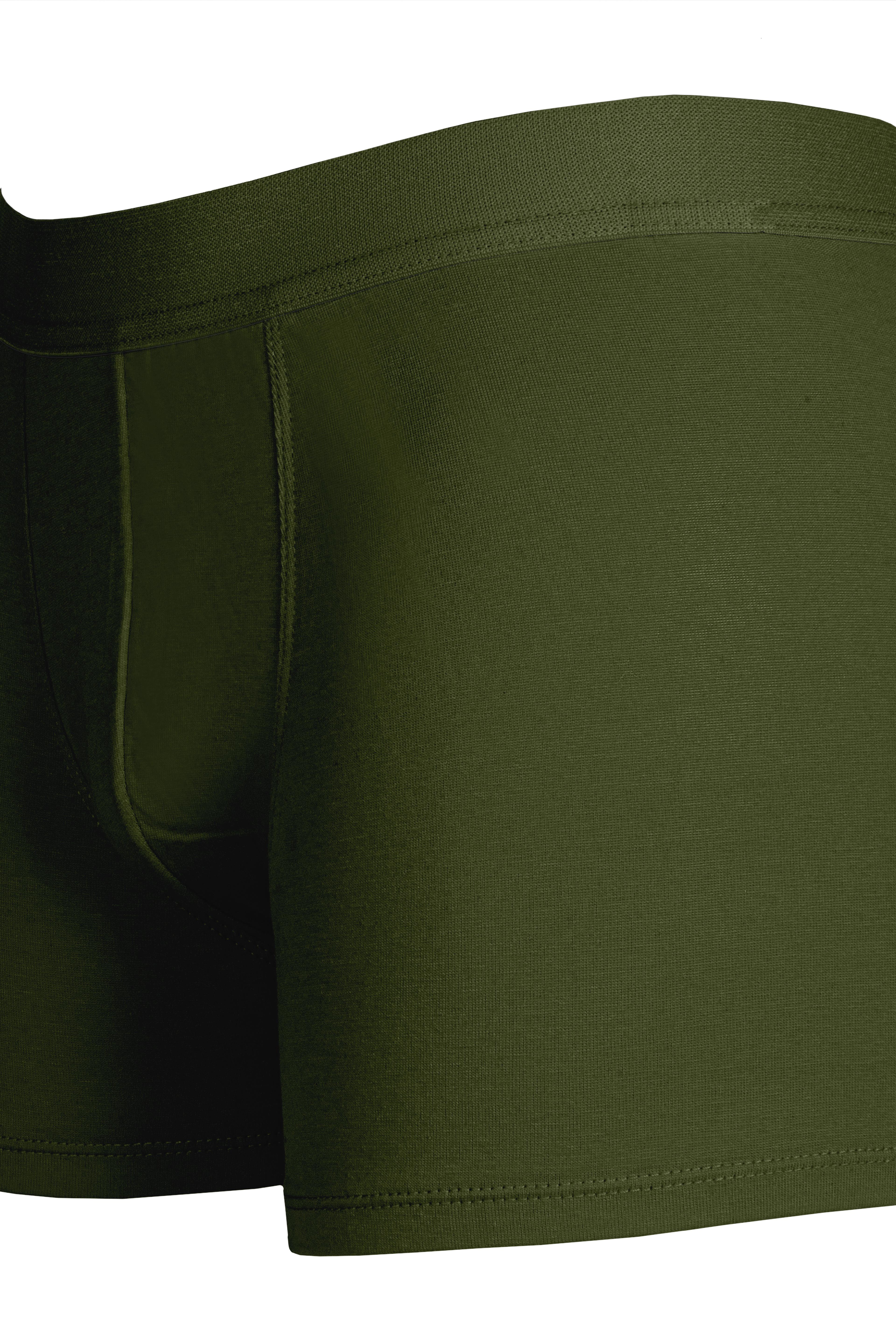 Erkek Haki Organik Pamuk Boxer - DZN2158