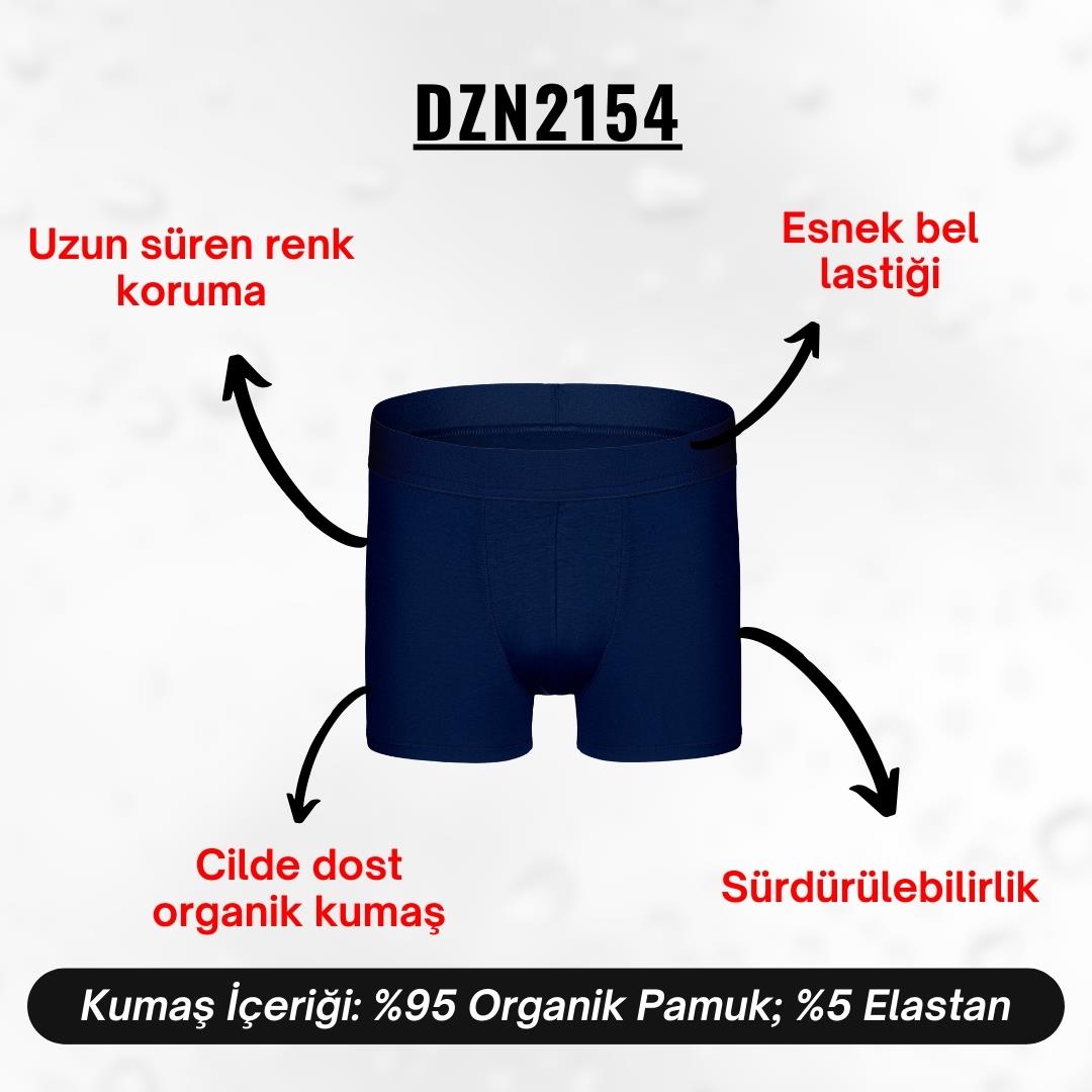 Erkek Lacivert Organik Pamuk Boxer - DZN2154