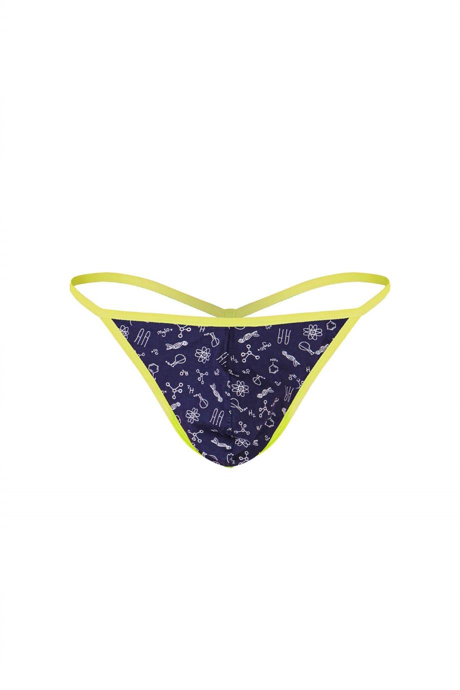 Erkek Neon Lastikli Desenli String - DZN6682