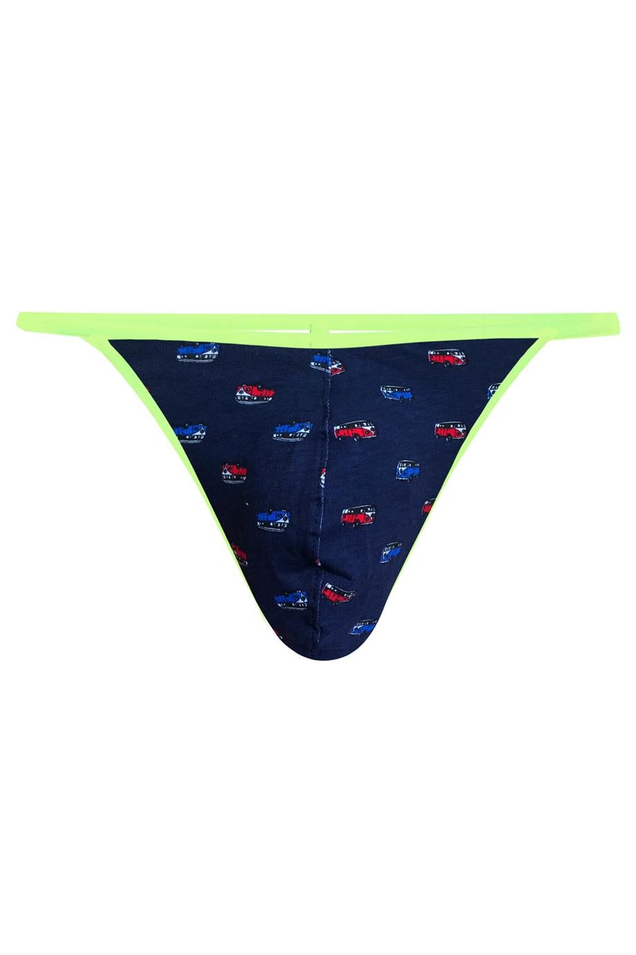 Erkek Neon Lastikli Desenli String - DZN6680