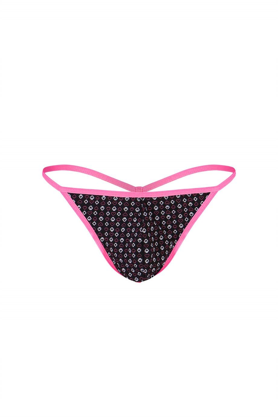 Erkek Neon Lastikli Desenli String - DZN6679