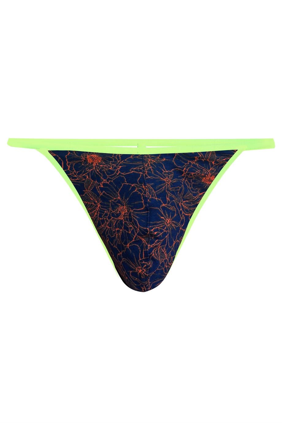 Erkek Neon Lastikli Desenli String - DZN6685