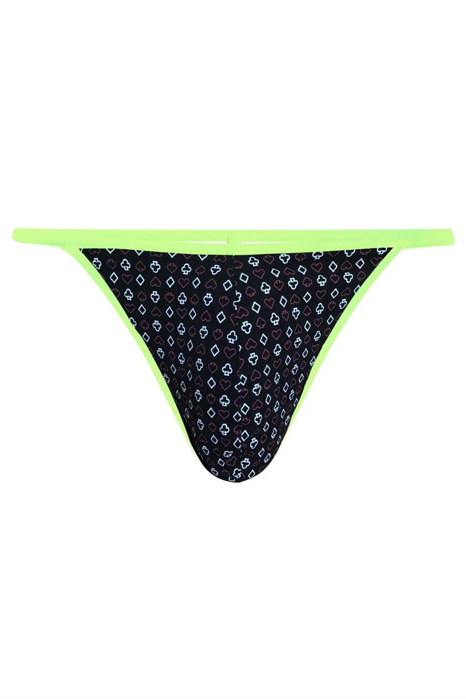 Erkek Neon Lastikli Desenli String - DZN6679