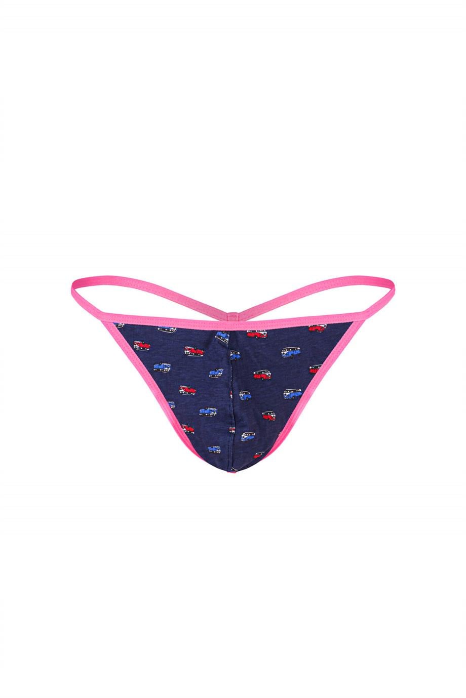 Erkek Neon Lastikli Desenli String - DZN6680