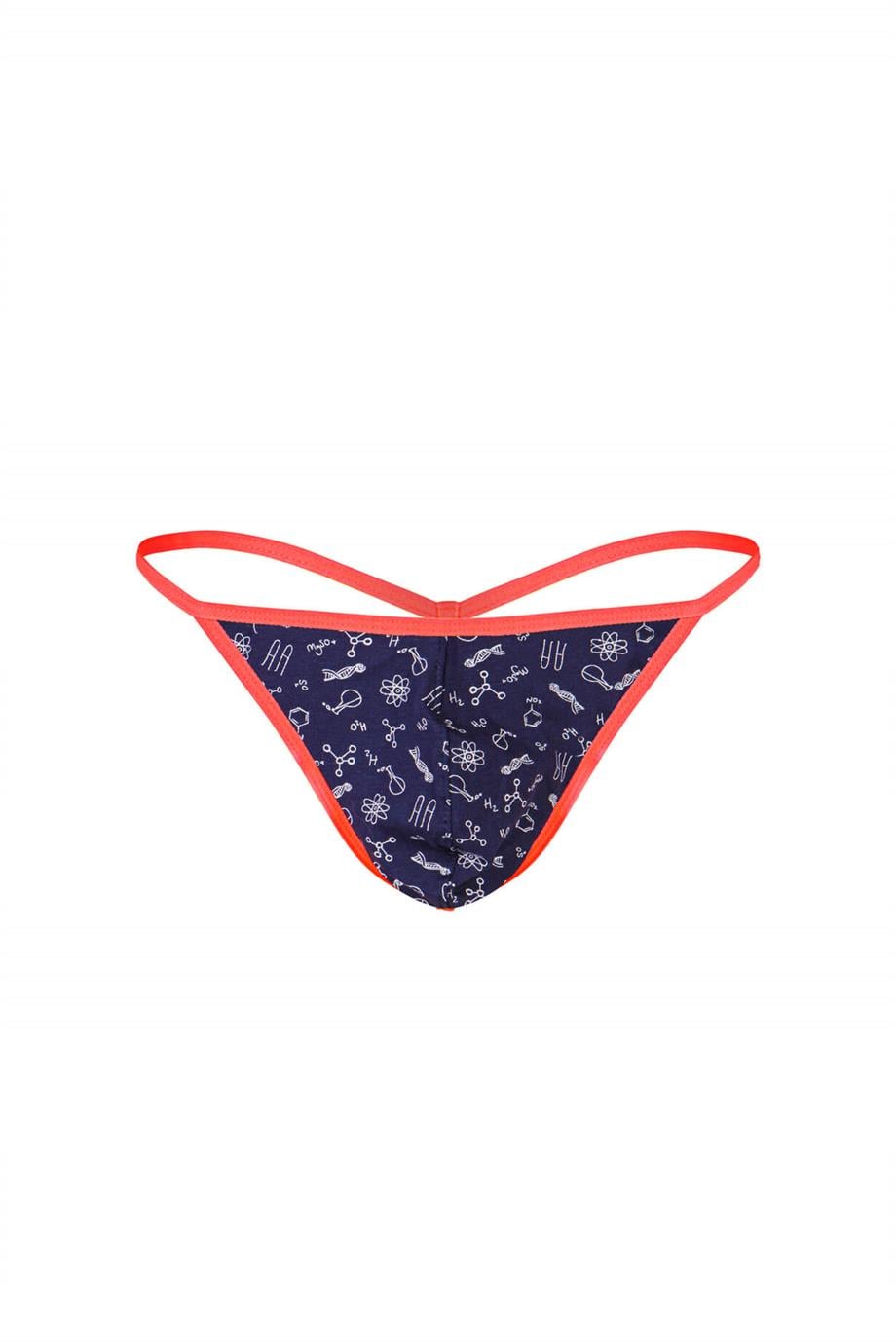Erkek Neon Lastikli Desenli String - DZN6682