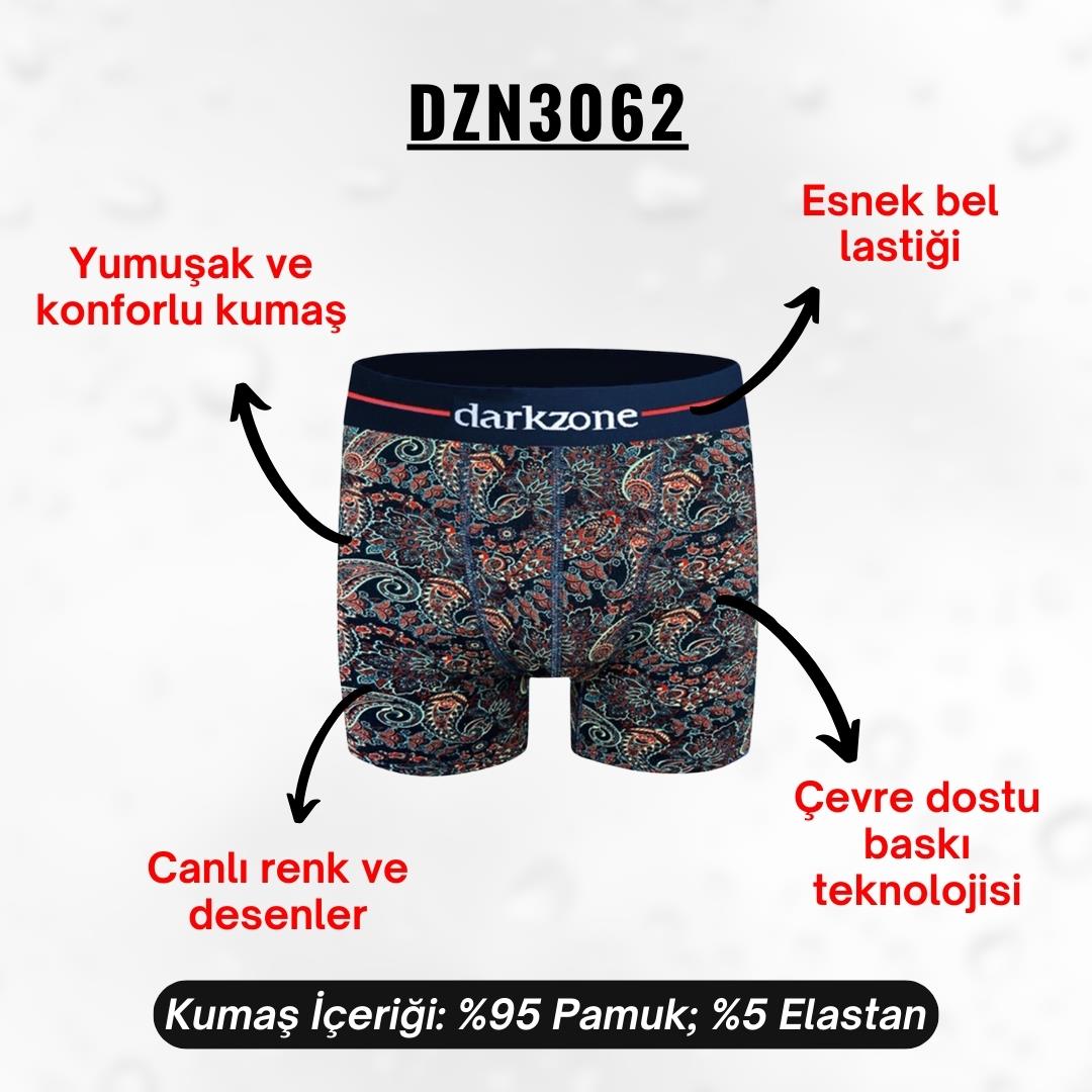 Etnik Desenli Erkek Boxer (Dijital Desenli) - DZN3062