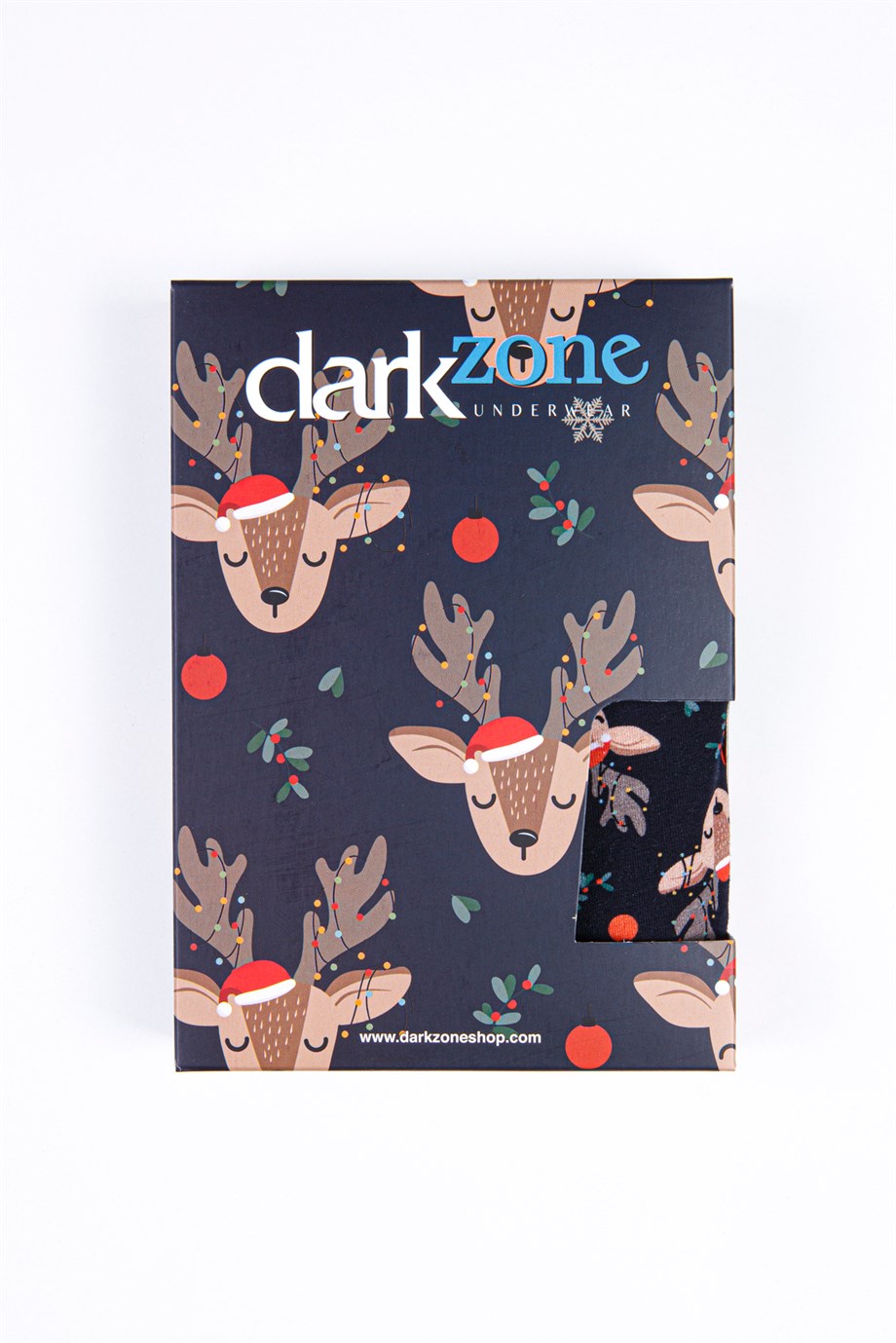 Geyik Desenli Yılbaşı Erkek Boxer (Dijital Baskılı) - DZNNY0003