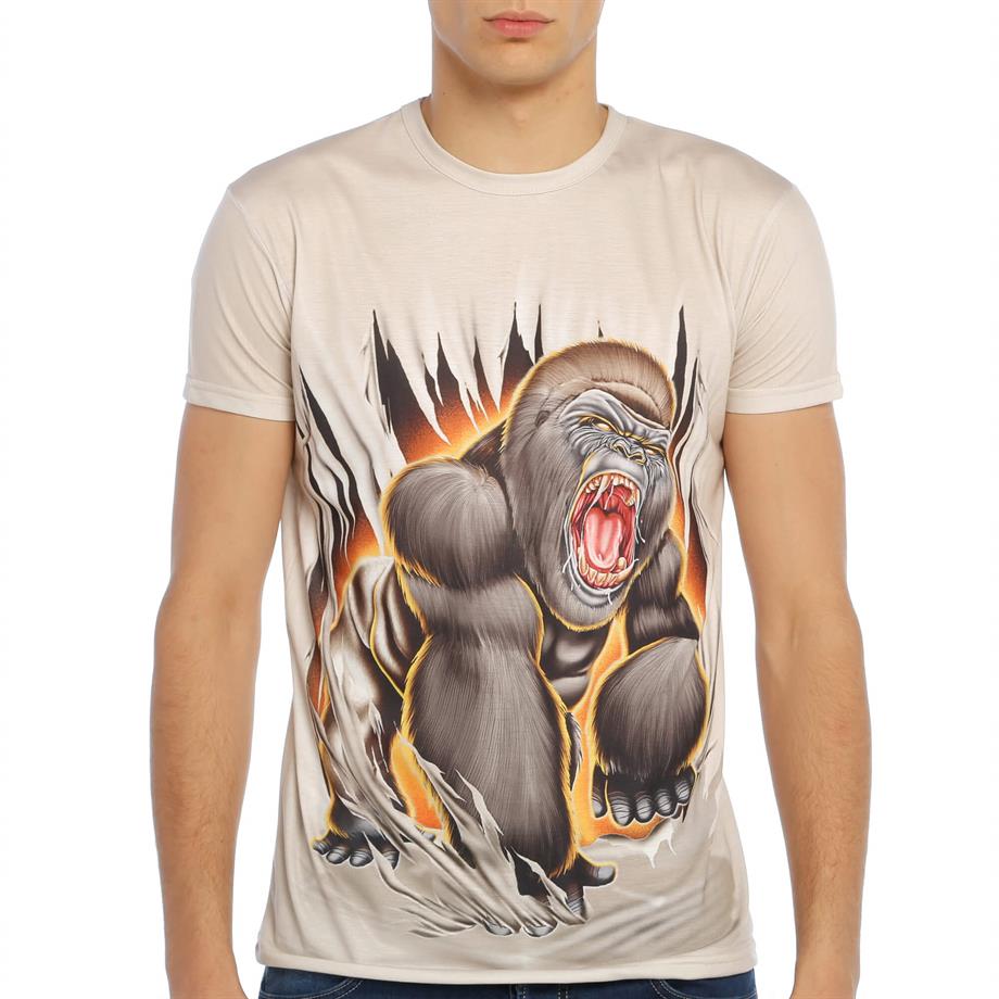 Goril Desenli 3d Tişört - DZN8328