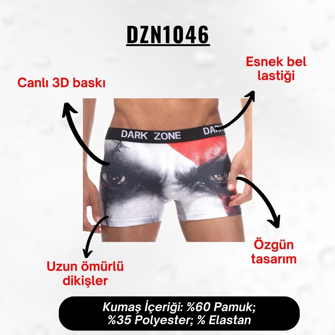 Göz Desenli 3D Boxer - DZN1046