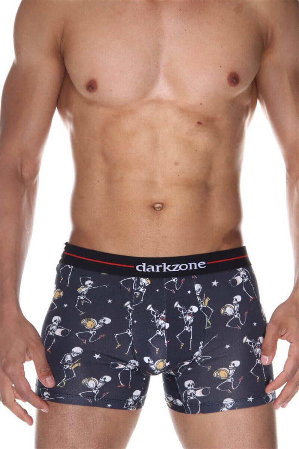 İskelet Desenli Siyah Boxer (Dijital Baskılı) - DZN2067