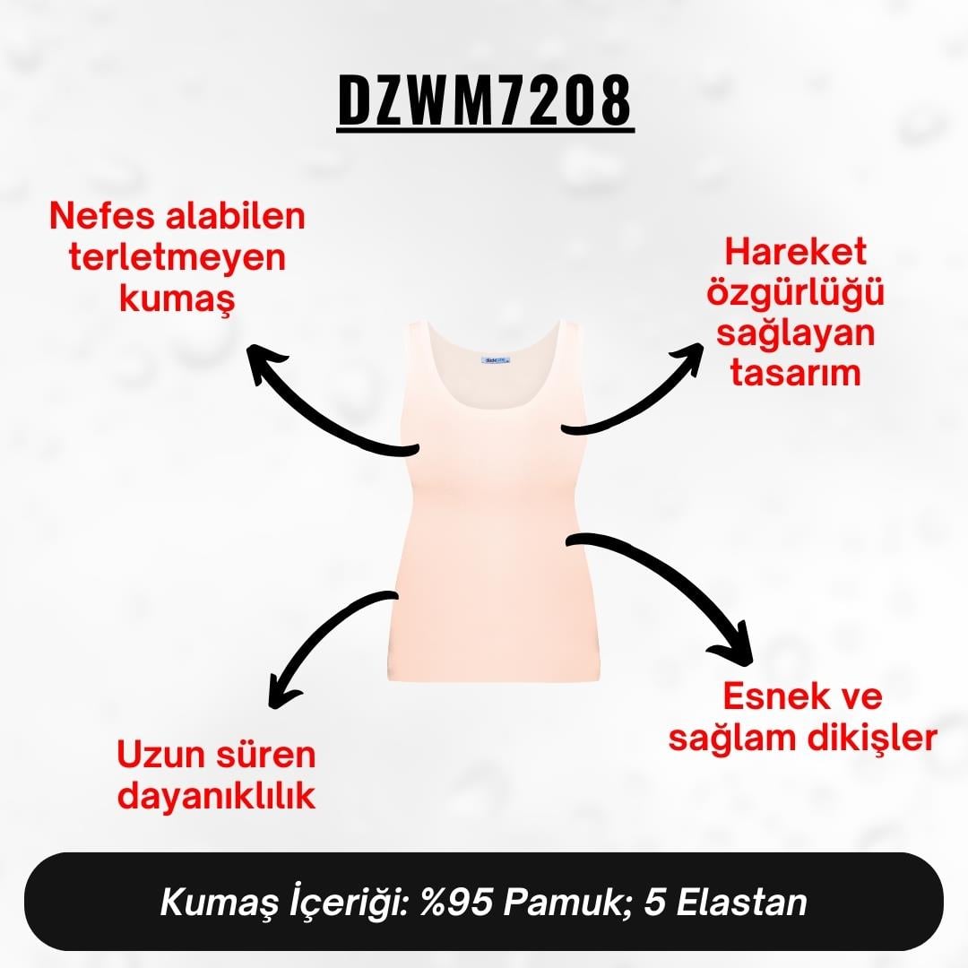 Kadın Somon Penye Atlet - DZWM7208