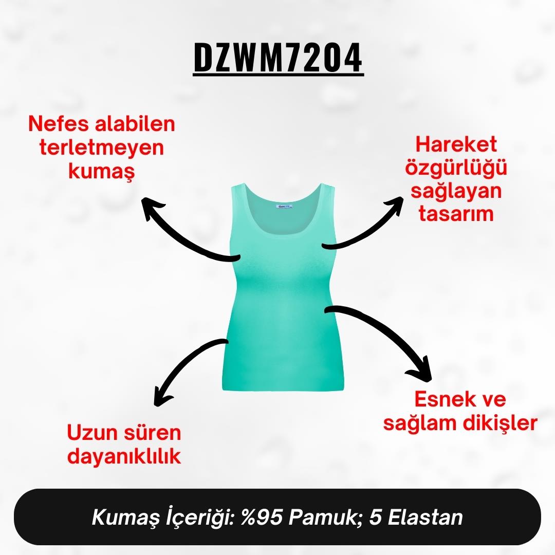 Kadın Yeşil Penye Atlet - DZWM7204