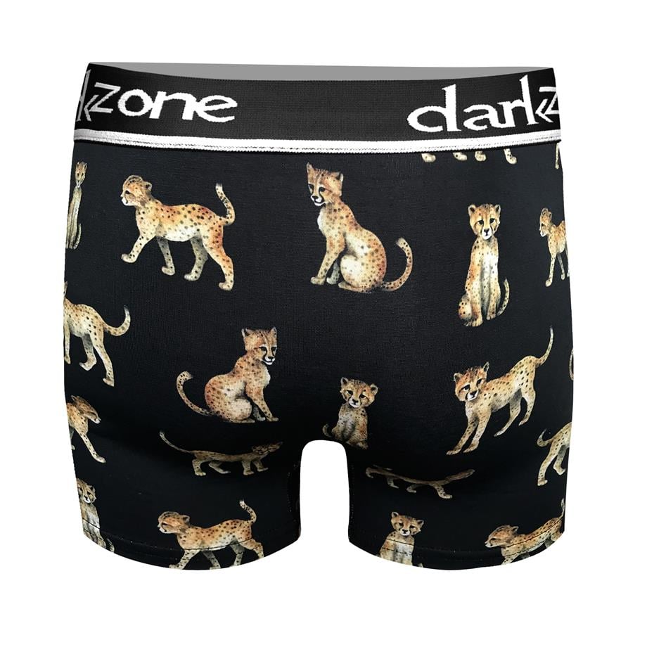 Kaplan Desenli Siyah Erkek Boxer - DZN2690