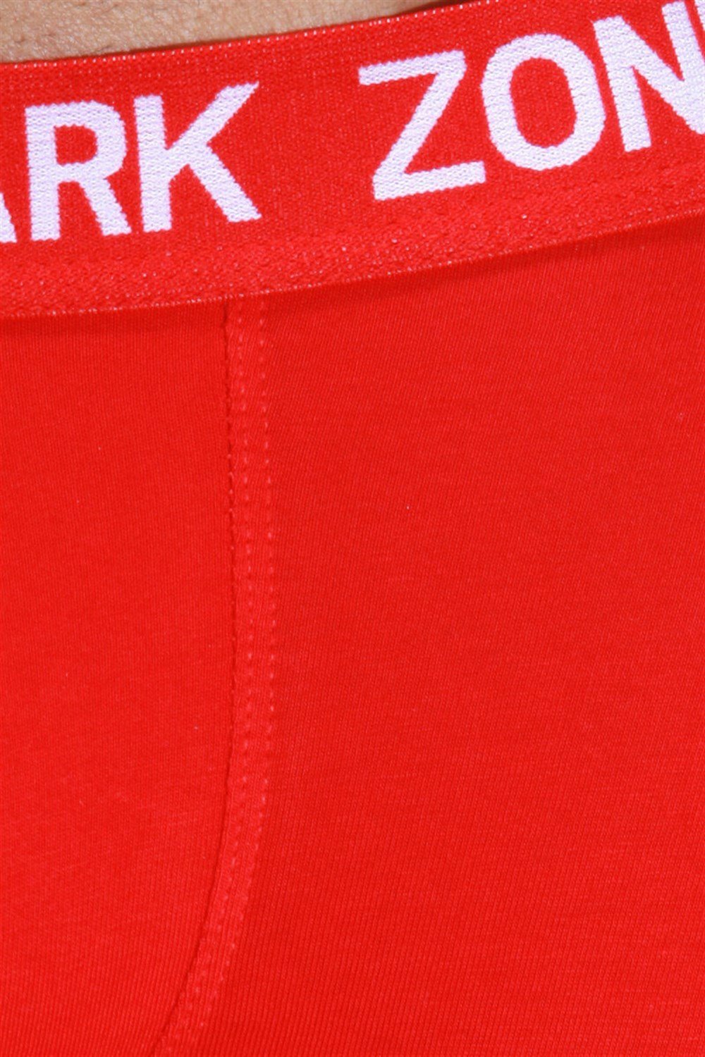 Kırmızı Parçalı Desenli Erkek Boxer - DZN4106