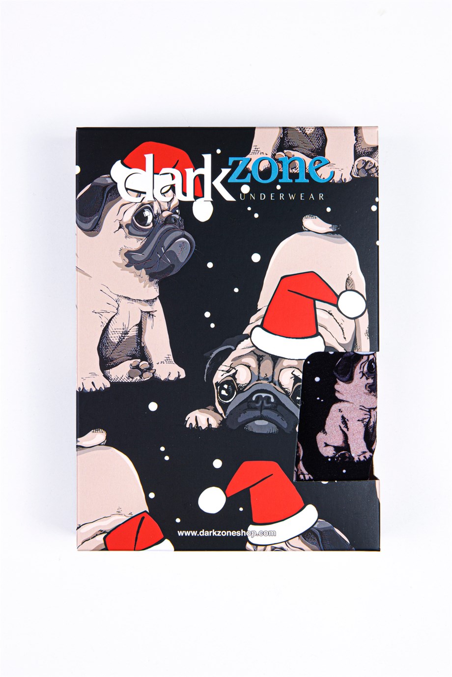 Köpek Desenli Yılbaşı Erkek Boxer (Dijital Baskılı) - DZNNY0001