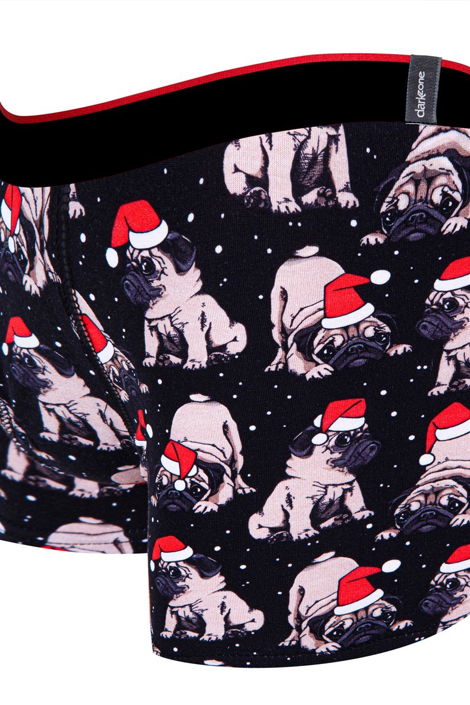 Köpek Desenli Yılbaşı Erkek Boxer (Dijital Baskılı) - DZNNY0001
