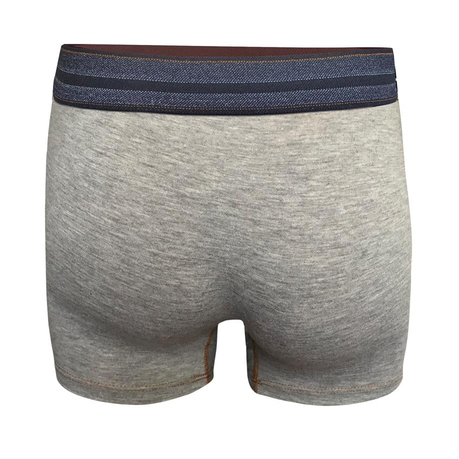 Kot Lastiği Desenli Gri Erkek Boxer - DZN2903