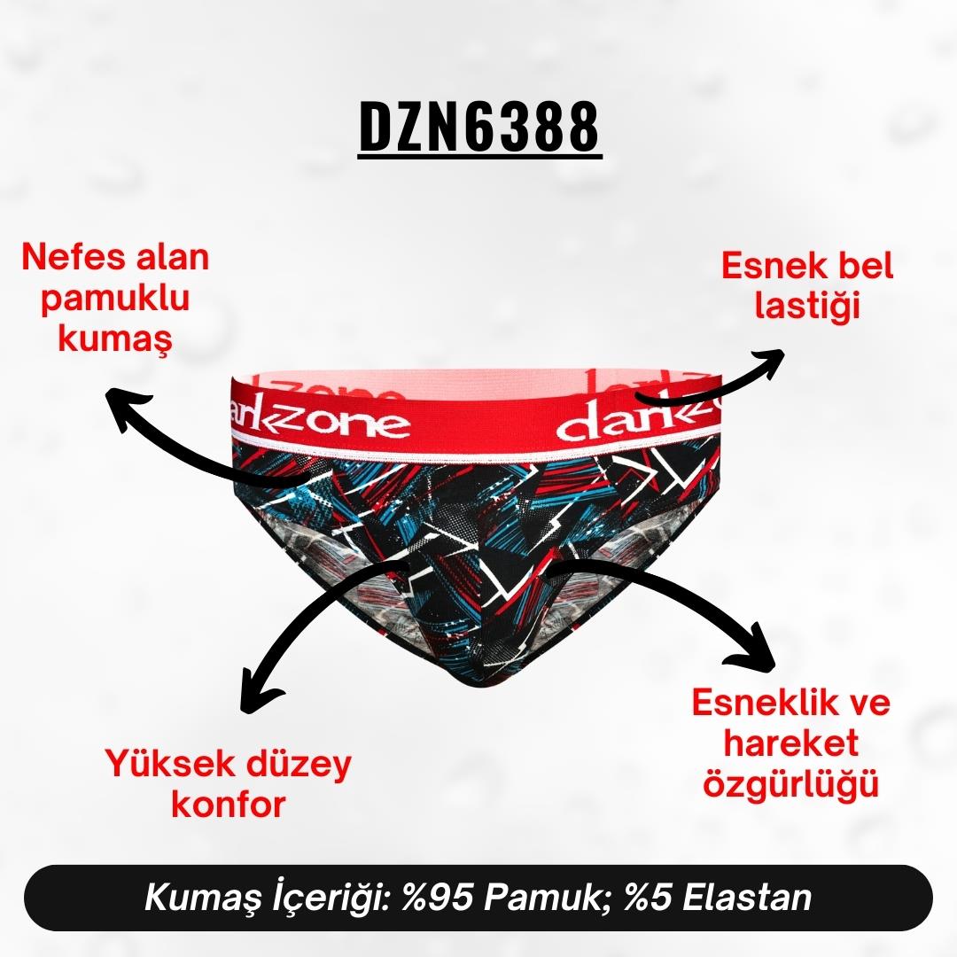 Lastikli Desenli Renkli Erkek Slip - DZN6388