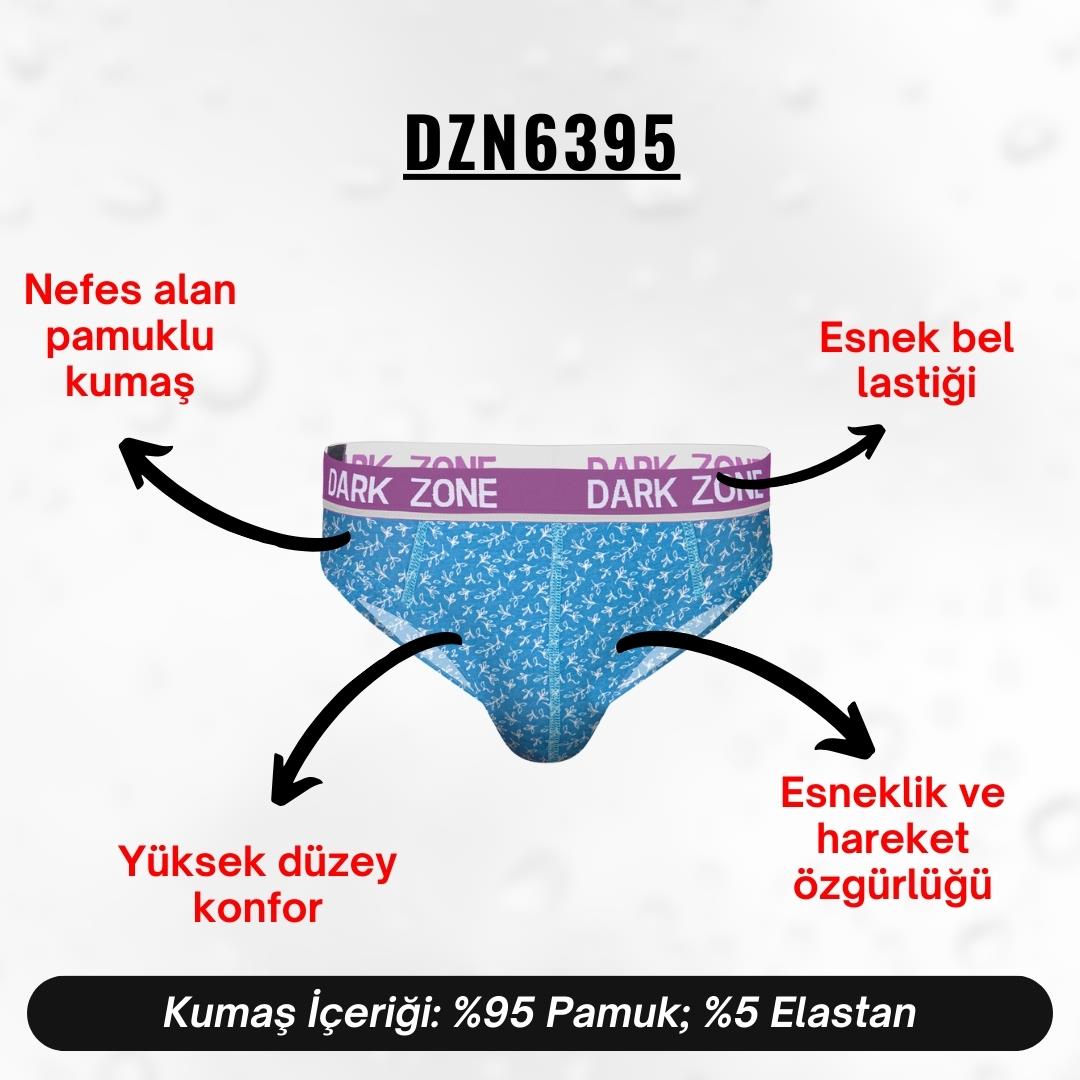 Lastikli Desenli Turkuaz Erkek Slip - DZN6395
