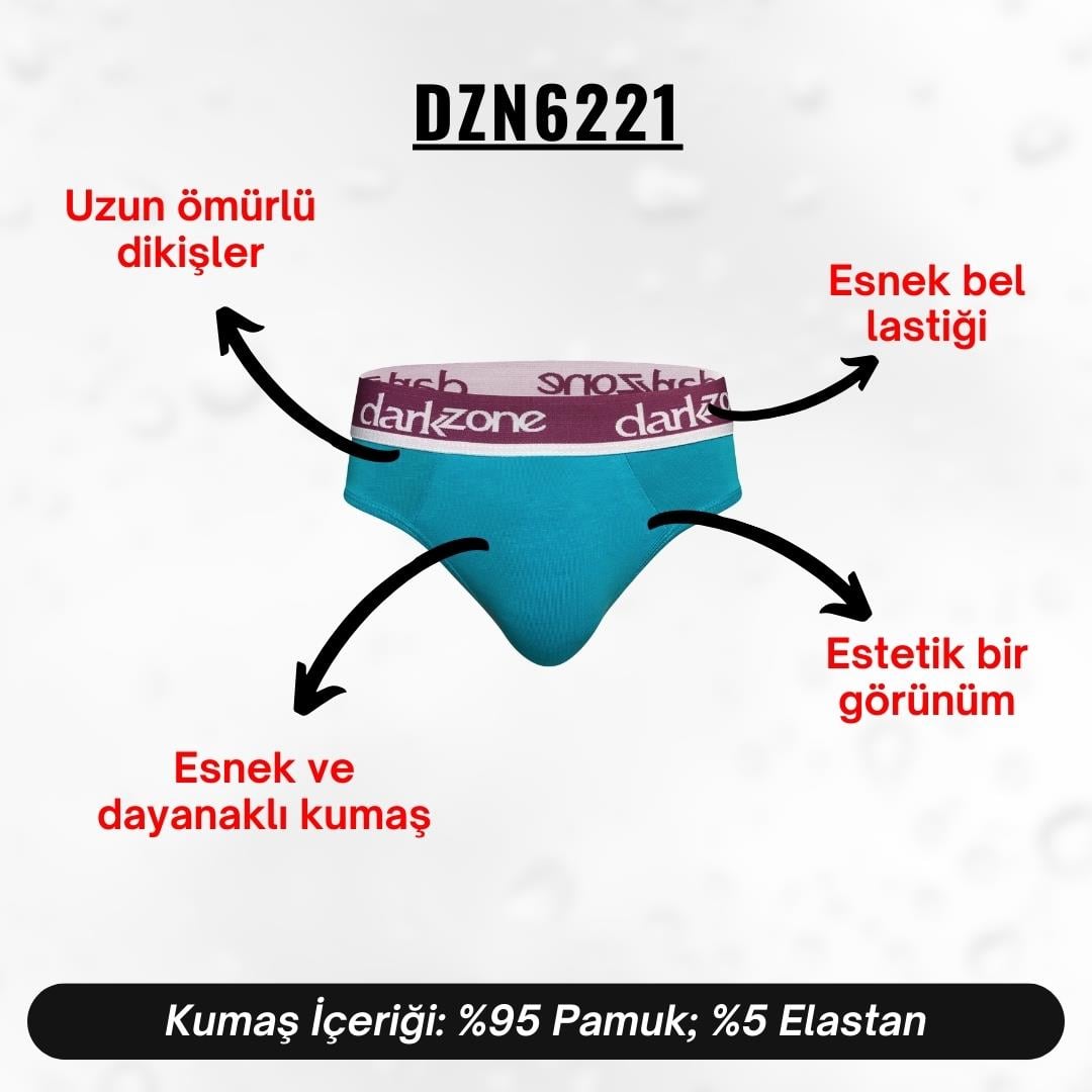Lastikli Turkuaz Erkek Slip - DZN6221
