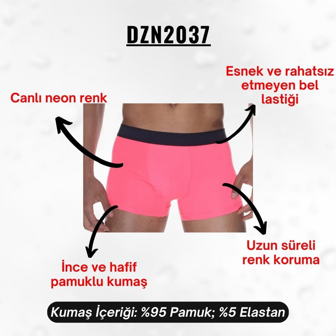 Neon Pembe Erkek Boxer - DZN2037