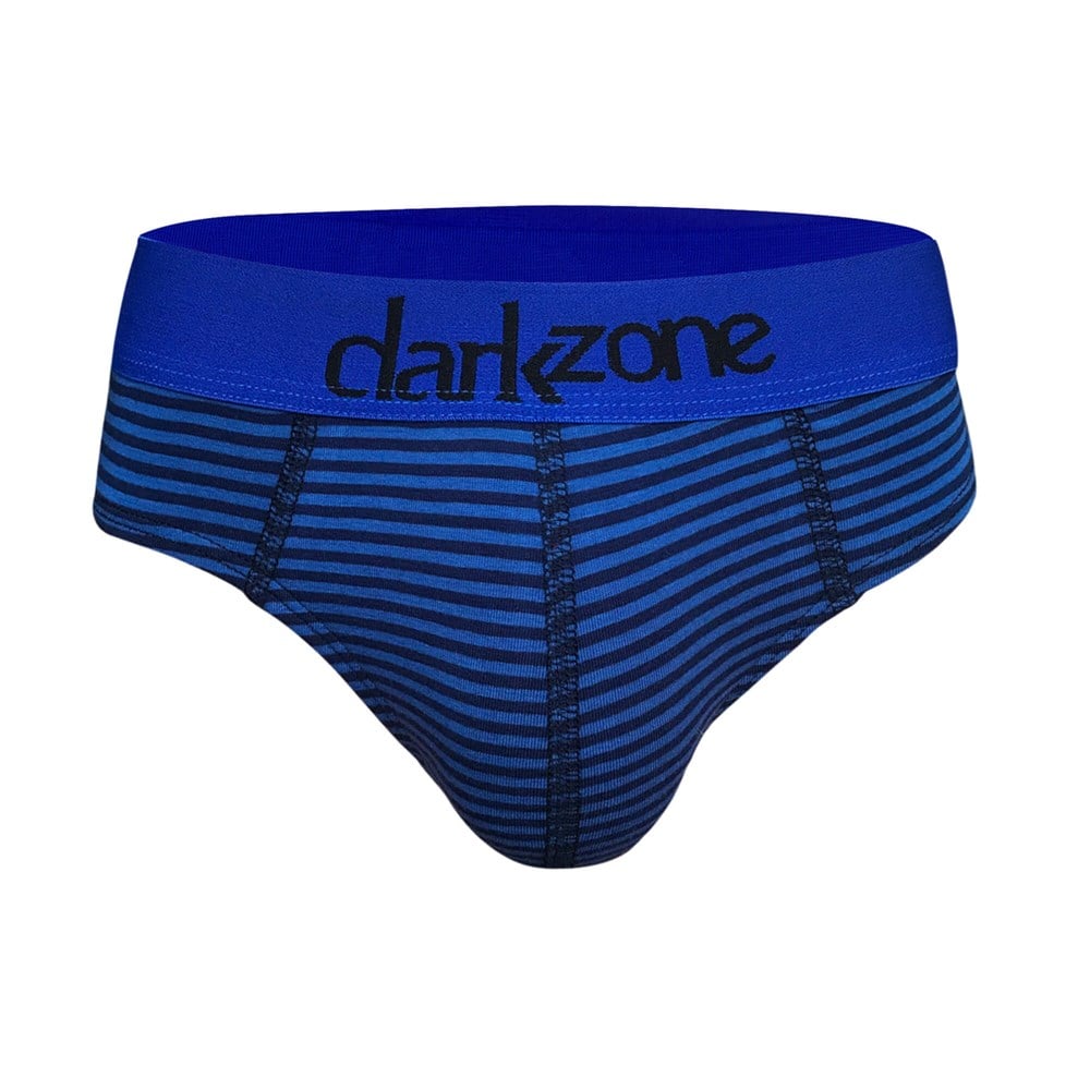 Lastikli Çizgili Mavi Erkek Slip - DZN6380