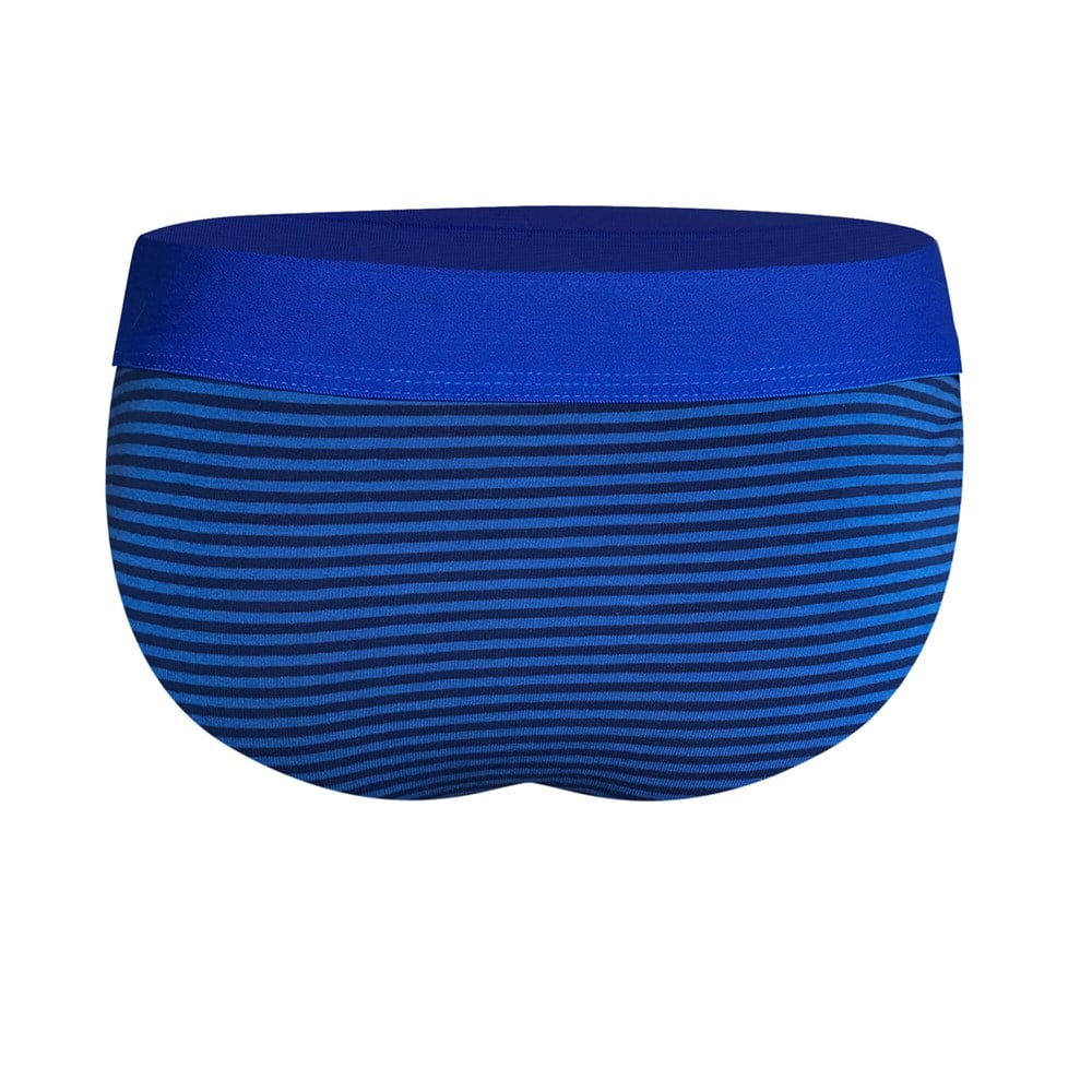 Lastikli Çizgili Mavi Erkek Slip - DZN6380