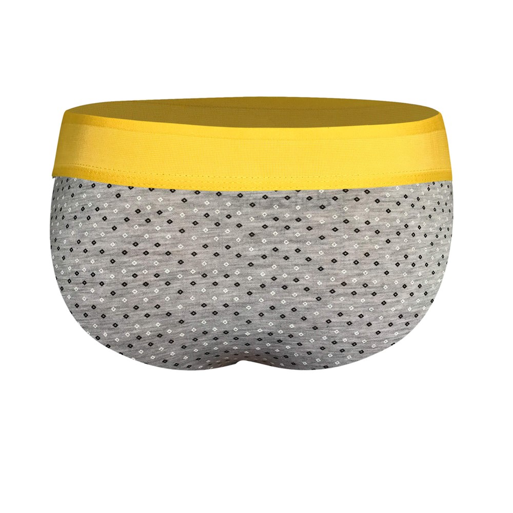 Lastikli Desenli Gri Erkek Slip - DZN6379