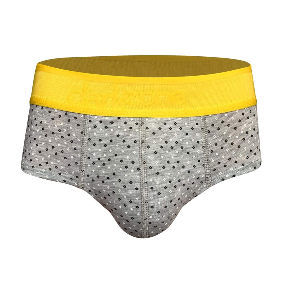 Lastikli Desenli Gri Erkek Slip - DZN6379