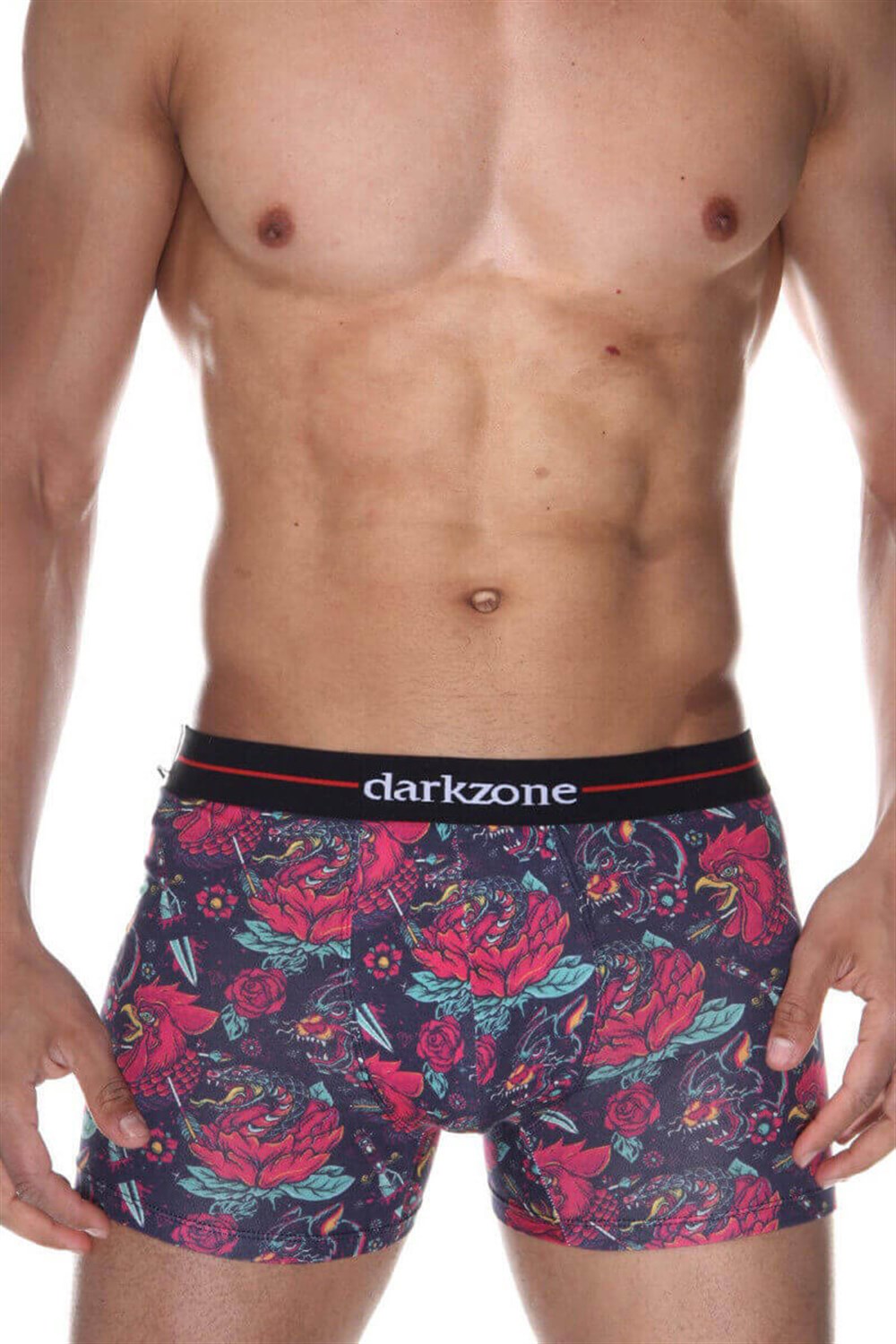 Horoz Desenli Erkek Boxer (Dijital Boxer) - DZN2070