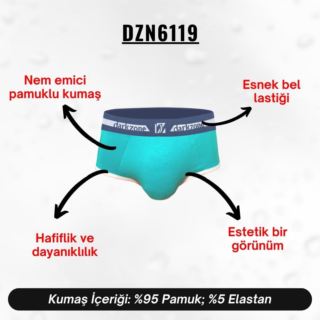 Turkuaz Hipster Erkek Slip - DZN6119