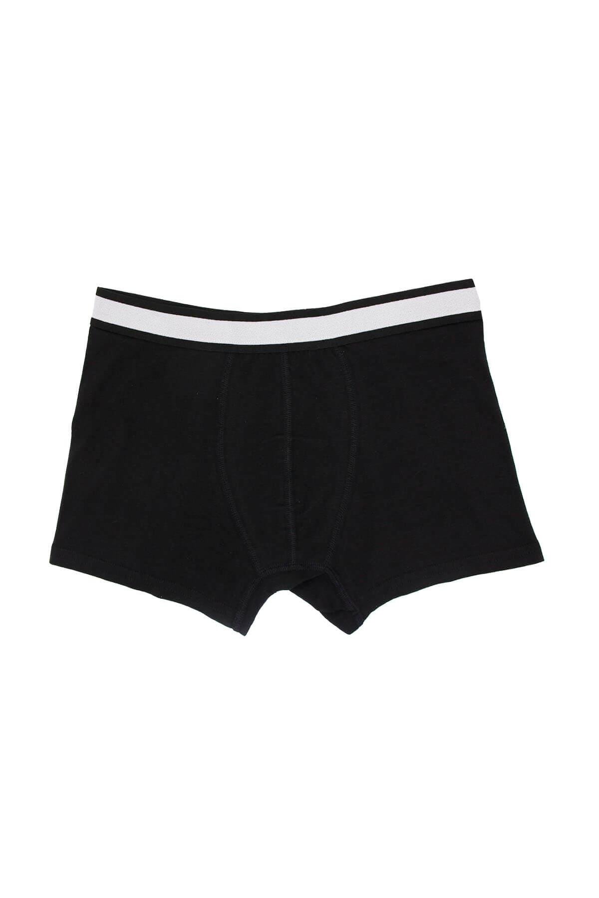 Wild Dog Erkek Pamuklu Siyah Klasik Boxer - WD0001