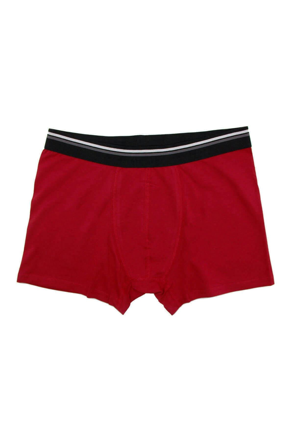 Wild Dog Erkek Pamuklu Kırmızı Klasik Boxer - WD0005