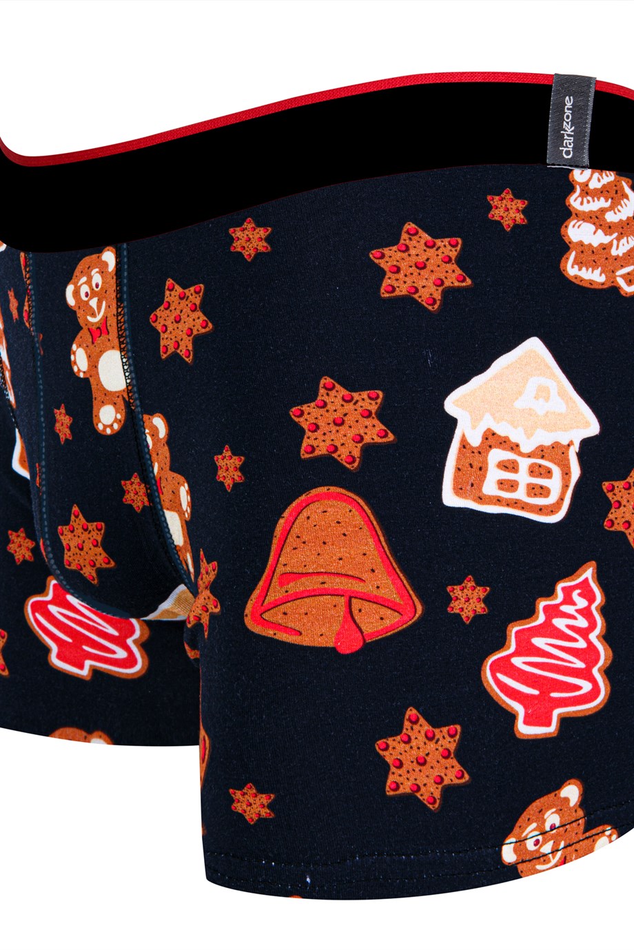 Yeni Yıl Figürleri Desenli Yılbaşı Erkek Boxer (Dijital Baskılı) - DZNNY0002