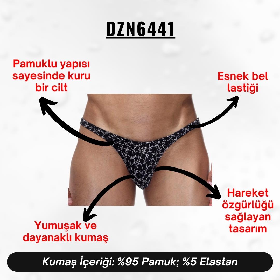 Yıldız Desenli Siyah Erkek Slip - DZN6441