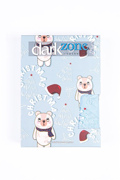 Ayıcık Desenli Yılbaşı Erkek Boxer (Dijital Baskılı) - DZNNY0004