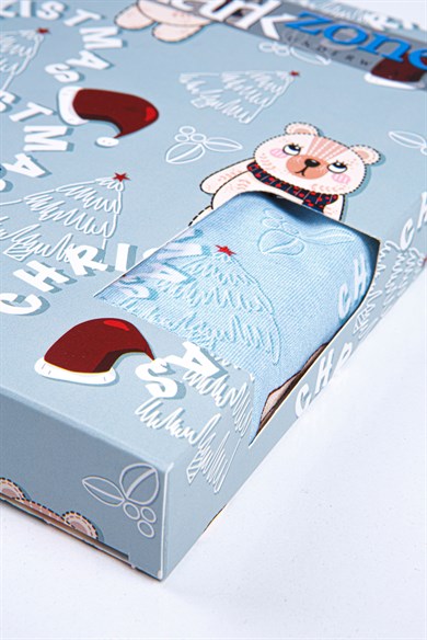 Ayıcık Desenli Yılbaşı Erkek Boxer (Dijital Baskılı) - DZNNY0004