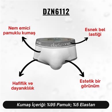 Beyaz Hipster Erkek Slip - DZN6112