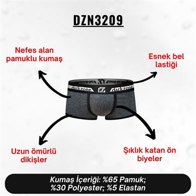 Biyeli Antrasit Erkek Boxer- DZN3209