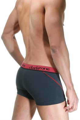 Bordo Çizgili Füme Erkek Boxer - DZN3111