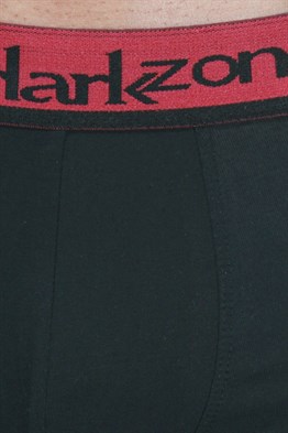 Bordo Çizgili Siyah Erkek Boxer - DZN3101