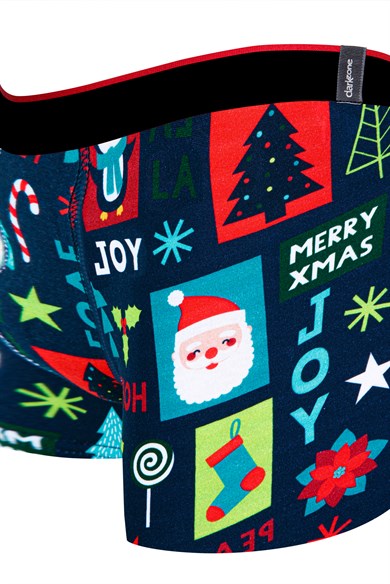 Christmas Desenli Yılbaşı Erkek Boxer (Dijital Baskılı) - DZNNY0005