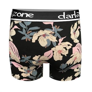 Çiçek Desenli Siyah Erkek Boxer - DZN2695