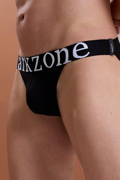 Erkek Siyah Yanları Açık Geniş Lastikli Slip Külot