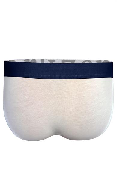 Erkek Beyaz Yanları Açık Geniş Lastikli Slip Külot