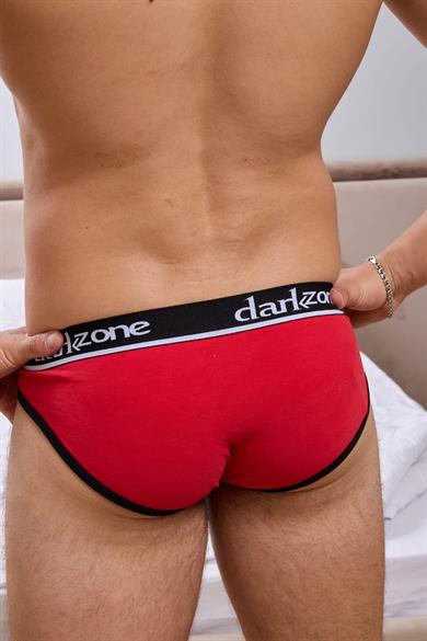 Erkek Kırmızı Önü Açık Slip Külot