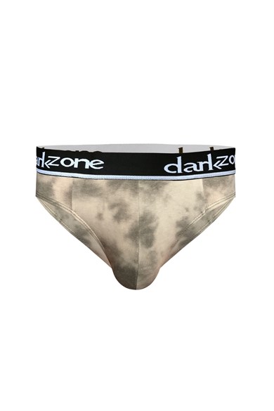 Erkek Batik Desenli Krem Pamuklu Lastikli Slip Külot