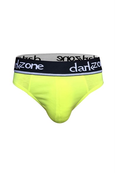 Erkek Neon Sarı Pamuklu Lastikli Slip Külot