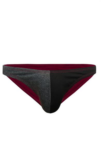 Erkek Antrasit Siyah Pamuklu Klasik Slip Külot