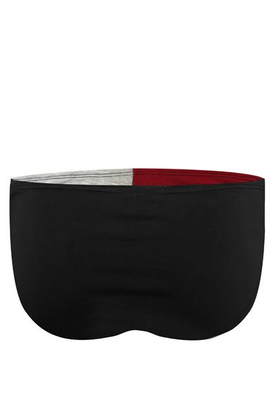 Erkek Bordo Gri Pamuklu Klasik Slip Külot